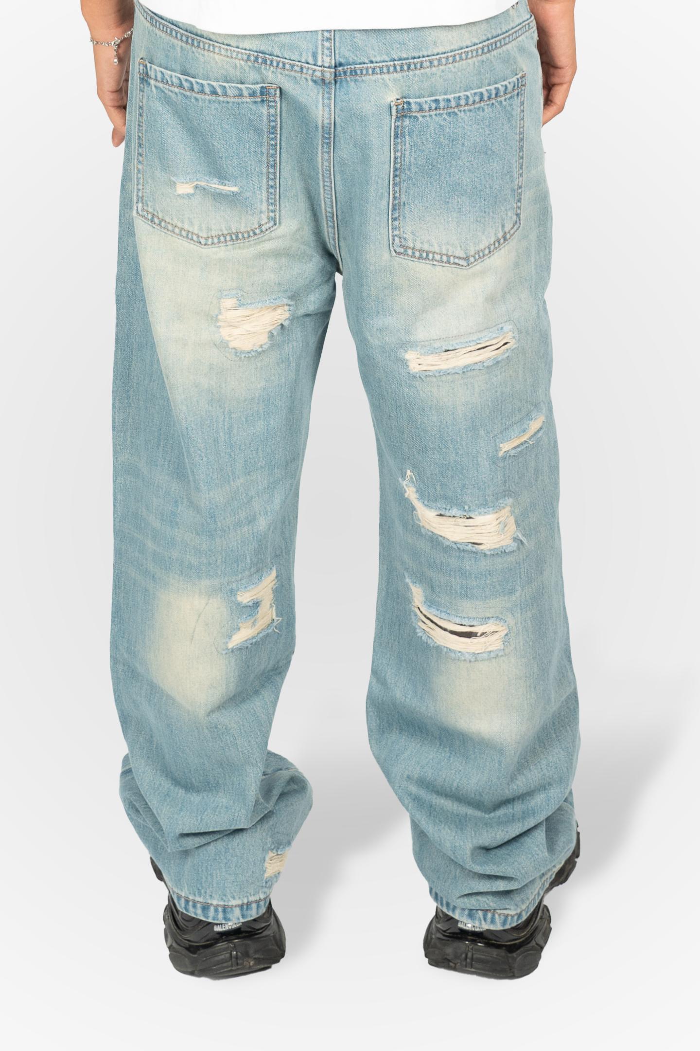 Blue Distressed Denim