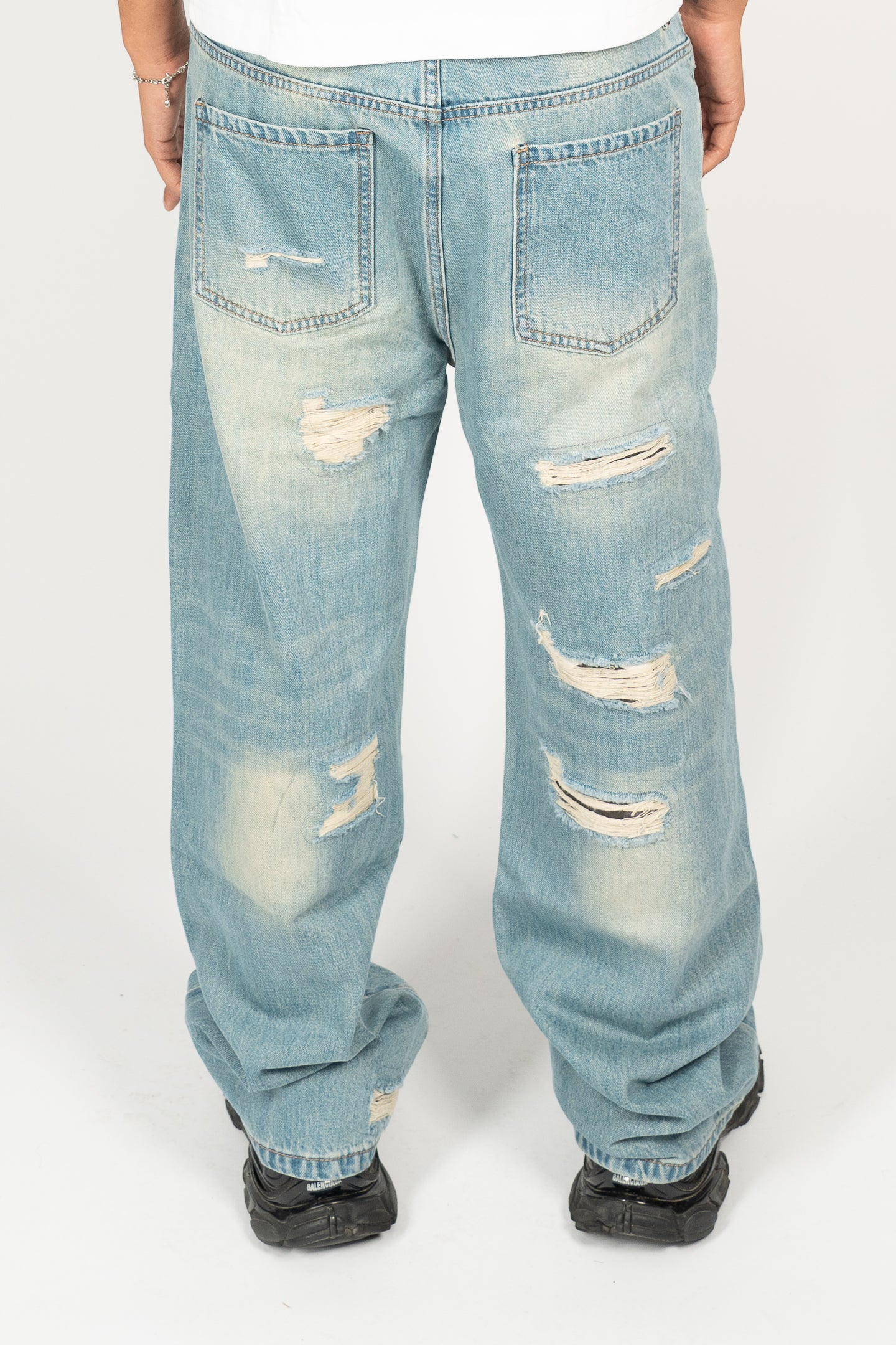 Blue Distressed Denim