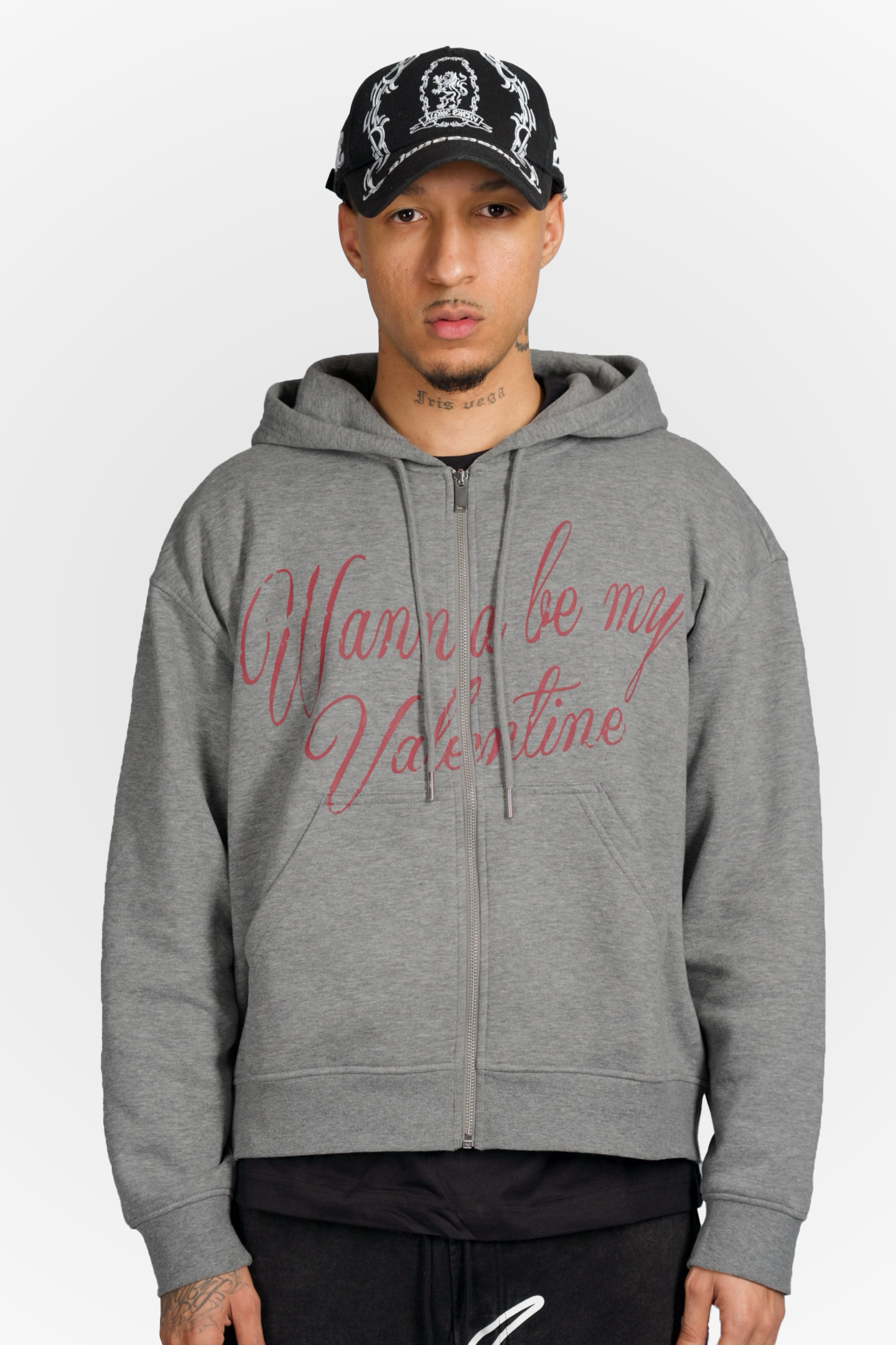 Valentine-Zip Up Hoodie